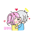 悪魔ナタリアちゃん と 天使T3君（個別スタンプ：29）