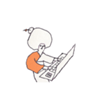 多毛小顔（個別スタンプ：34）