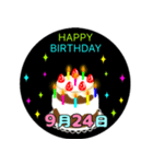 9月生まれの誕生日ケーキ☆日付入り（個別スタンプ：24）