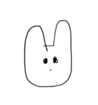 表情が豊かなうさぎさん（個別スタンプ：1）