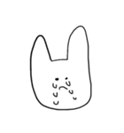 表情が豊かなうさぎさん（個別スタンプ：7）