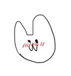 表情が豊かなうさぎさん（個別スタンプ：9）