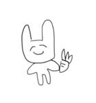 表情が豊かなうさぎさん（個別スタンプ：13）