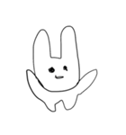 表情が豊かなうさぎさん（個別スタンプ：14）