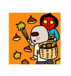 平森さんと灰井くん 其の二(秋バージョン)（個別スタンプ：9）
