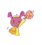 白いうさぎくんと残りの4匹（個別スタンプ：11）
