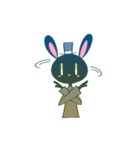 白いうさぎくんと残りの4匹（個別スタンプ：15）
