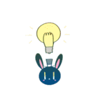 白いうさぎくんと残りの4匹（個別スタンプ：25）