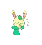 白いうさぎくんと残りの4匹（個別スタンプ：32）