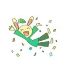 白いうさぎくんと残りの4匹（個別スタンプ：33）