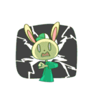 白いうさぎくんと残りの4匹（個別スタンプ：37）