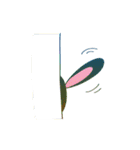 白いうさぎくんと残りの4匹（個別スタンプ：39）