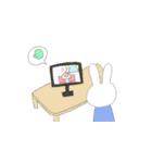 うさぎスタンプ 1（個別スタンプ：20）
