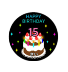 1/2歳、1歳〜35歳までの誕生日ケーキ（個別スタンプ：20）