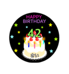 36歳〜71歳までの誕生日ケーキ（個別スタンプ：11）