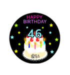 36歳〜71歳までの誕生日ケーキ（個別スタンプ：15）