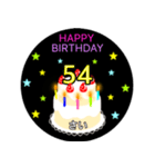 36歳〜71歳までの誕生日ケーキ（個別スタンプ：23）