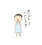 ほっこり女子（個別スタンプ：3）