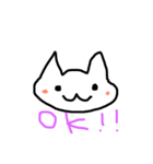 へたねこさん（個別スタンプ：3）