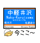 長野私鉄しなの線 気軽に今この駅だよ！（個別スタンプ：2）