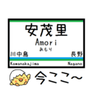 長野私鉄しなの線 気軽に今この駅だよ！（個別スタンプ：22）