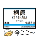 長野 長野線 気軽に今この駅だよ！からまる（個別スタンプ：6）