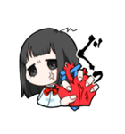 不機嫌なアオリちゃん（個別スタンプ：35）