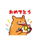 猪突猛進！イノパチくん（個別スタンプ：1）