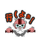 ハチワレ4 ねこ 女子ライダー（個別スタンプ：2）