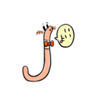 いじけるミミズくん！（個別スタンプ：3）