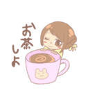 誰でも使える！パステルカラーな女の子（個別スタンプ：8）