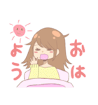 誰でも使える！パステルカラーな女の子（個別スタンプ：9）