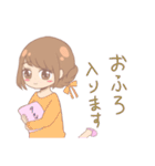 誰でも使える！パステルカラーな女の子（個別スタンプ：11）