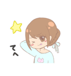 誰でも使える！パステルカラーな女の子（個別スタンプ：21）