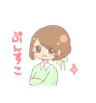 誰でも使える！パステルカラーな女の子（個別スタンプ：22）