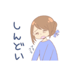 誰でも使える！パステルカラーな女の子（個別スタンプ：36）