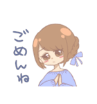 誰でも使える！パステルカラーな女の子（個別スタンプ：37）