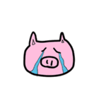 ふにゃふにゃブタさん（個別スタンプ：3）