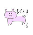 ふにゃふにゃブタさん（個別スタンプ：7）