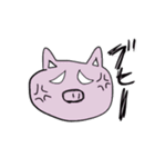 ふにゃふにゃブタさん（個別スタンプ：10）