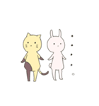 ねことうさぎのせいかつ（個別スタンプ：1）