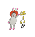 みかんうさぎカップル ロキ＆ミロ（個別スタンプ：3）