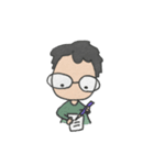 めがねのおとこのこ（個別スタンプ：1）