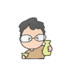 めがねのおとこのこ（個別スタンプ：6）