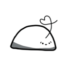 白い谜の生き物（個別スタンプ：5）