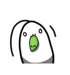 白い谜の生き物（個別スタンプ：21）