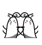 白い谜の生き物（個別スタンプ：39）