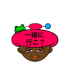 もじ 文字 モジ (ばあちゃん)（個別スタンプ：1）