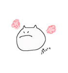 しろいねこちゃんのスタンプ（個別スタンプ：4）