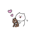 しろいねこちゃんのスタンプ（個別スタンプ：36）
